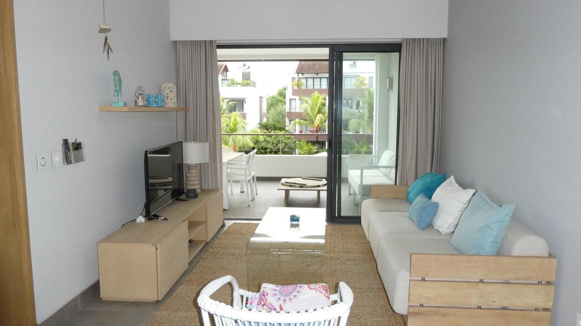 Appartement Le Dauphin Du Lagon Bleu - Plages De Mont Choisy Et De Trou Aux Biches Grand Baie Exteriör bild